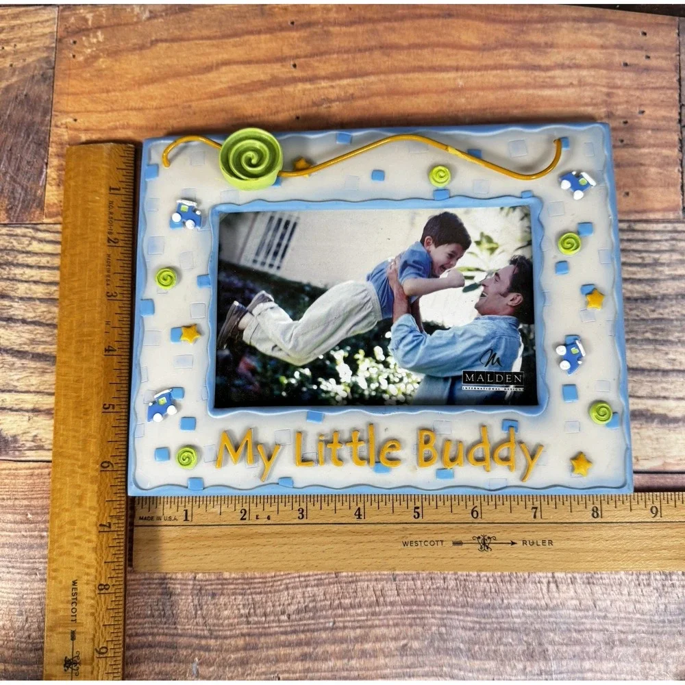 Vintage My Little Buddy 4 x 6 Picture Photo Frame Malden Family Child Grandchild